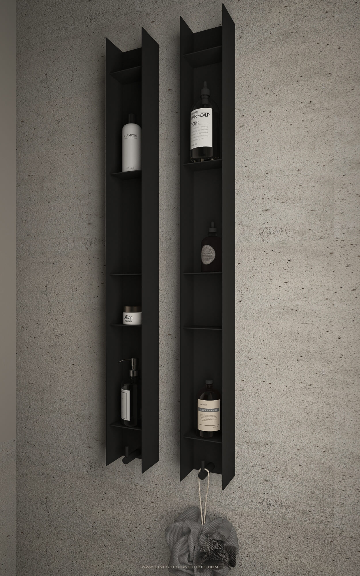 Multi Shelf S Lines Design Studio