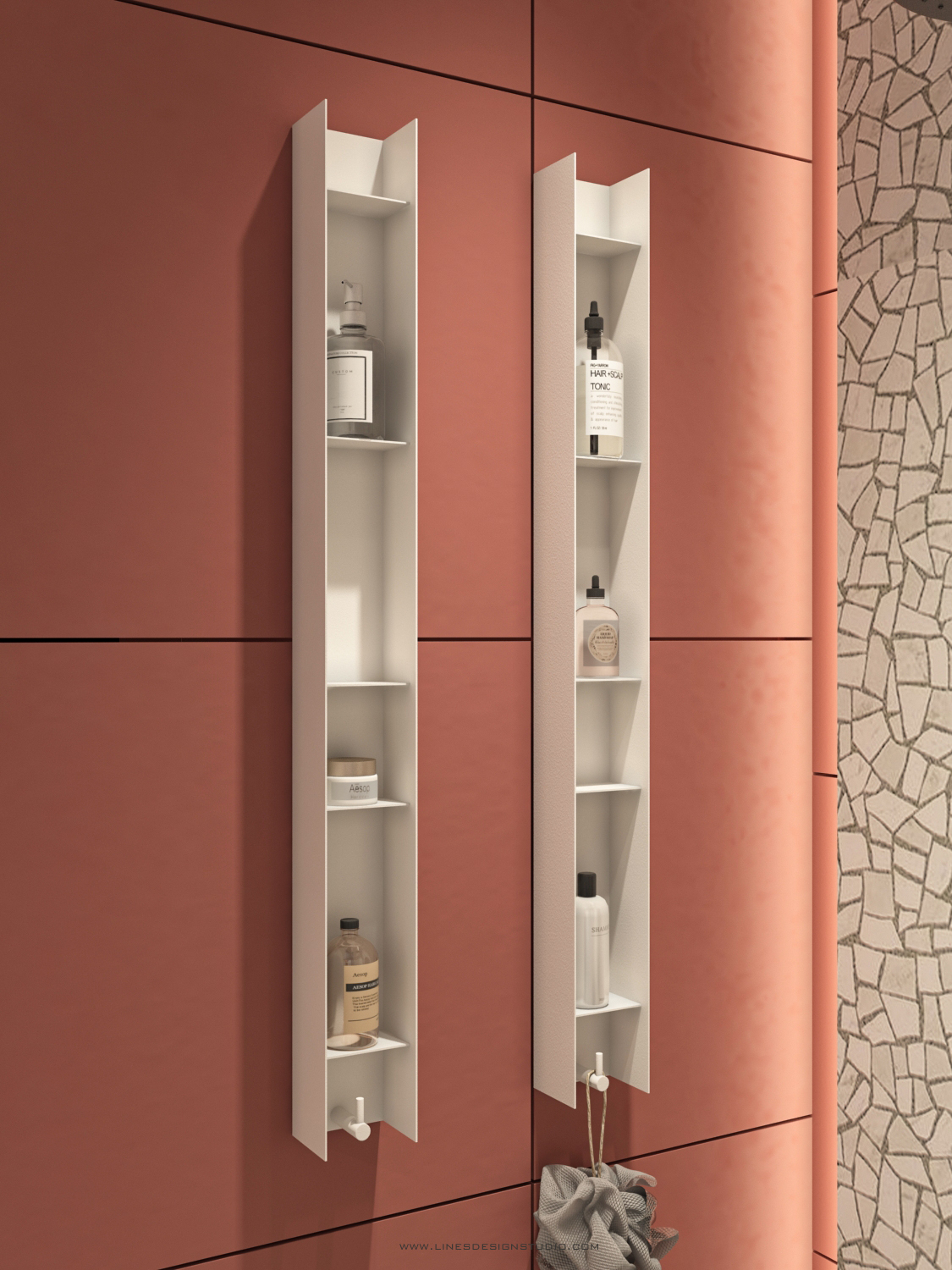 Multi Shelf S Lines Design Studio